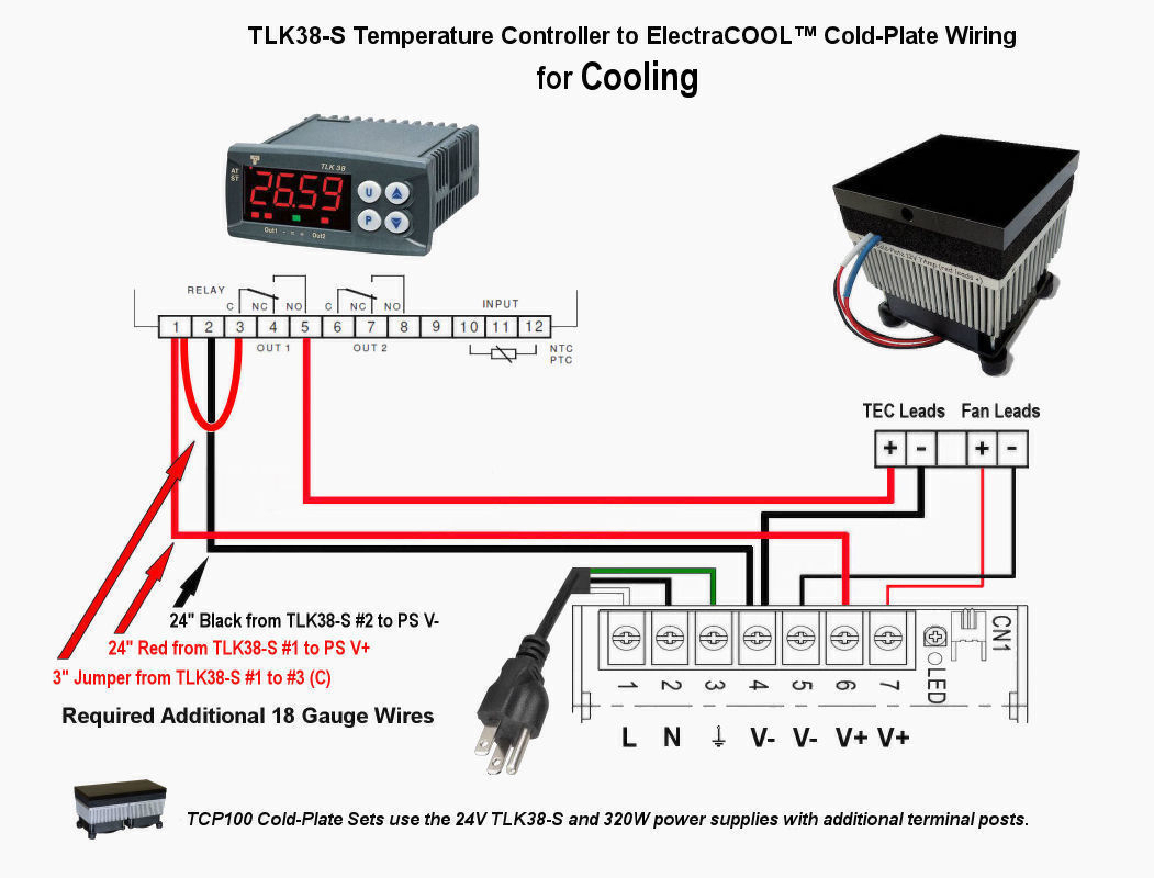 TLK38-S Wiring for Cooling